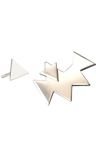 Katrine Kristensen - Sterling Silver Chainsaw Earring Single Katrine Kristensen - Sterling Silver Chainsaw Earring Single