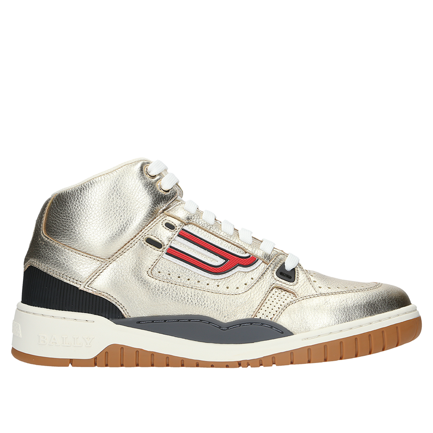 gold bally sneakers