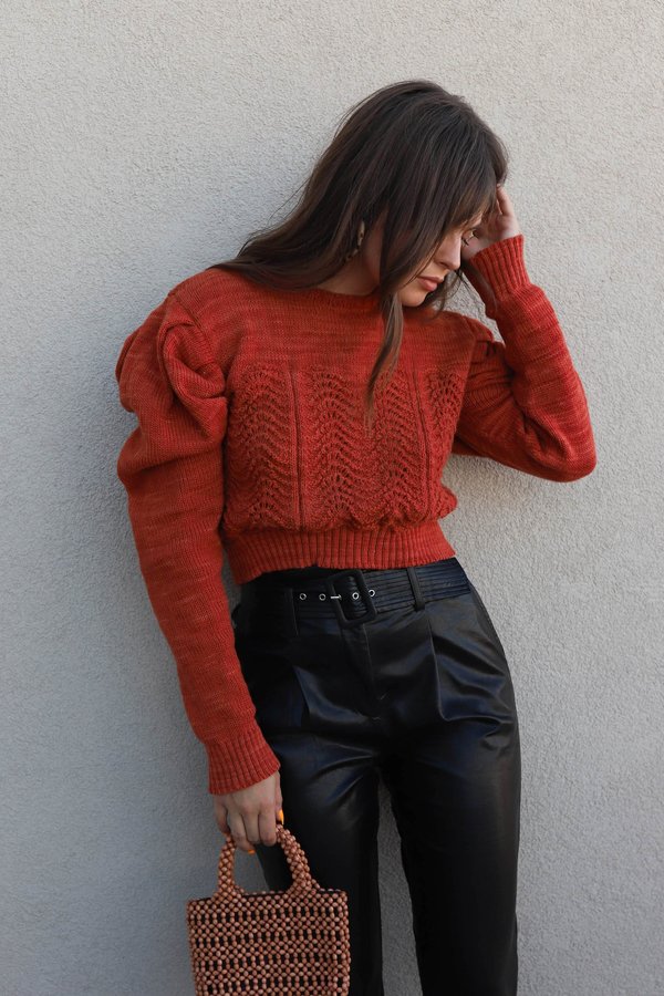 Tach Begonia Sweater - Rust Tach Begonia Sweater - Rust