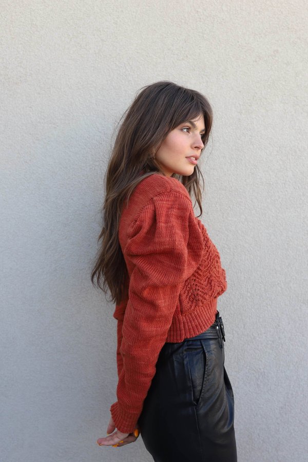 Tach Begonia Sweater - Rust Tach Begonia Sweater - Rust