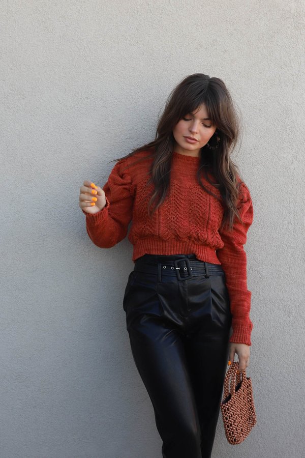 Tach Begonia Sweater - Rust Tach Begonia Sweater - Rust