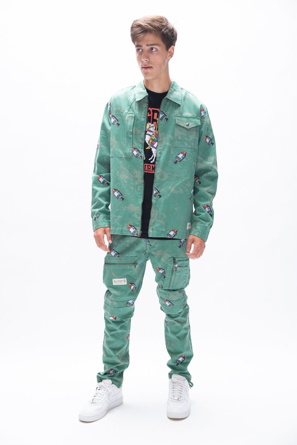 Billionaire Boys Club Space Long Sleeve Woven Shirt - Deep Grass Green Billionaire Boys Club Space Long Sleeve Woven Shirt - Deep Grass Green