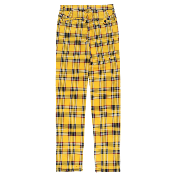 Tripp Nyc Tartan Pants Yellow Tripp NYC Top Cat Trouser Yellow