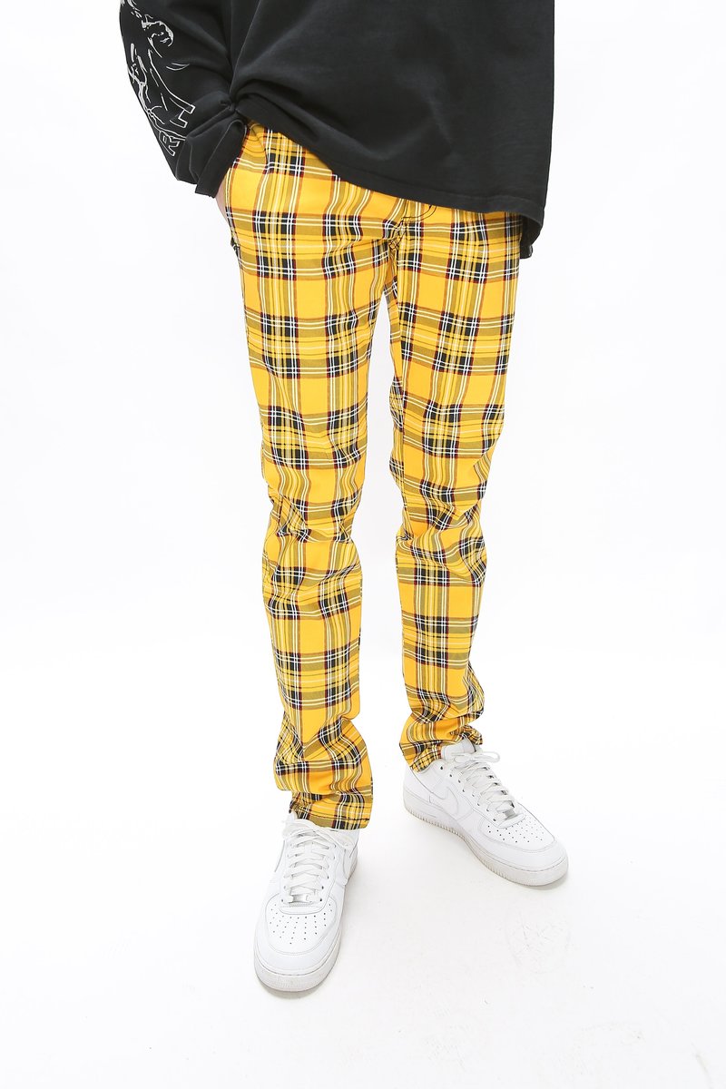 Tripp NYC Top Cat Trouser Yellow Plaid Garmentory