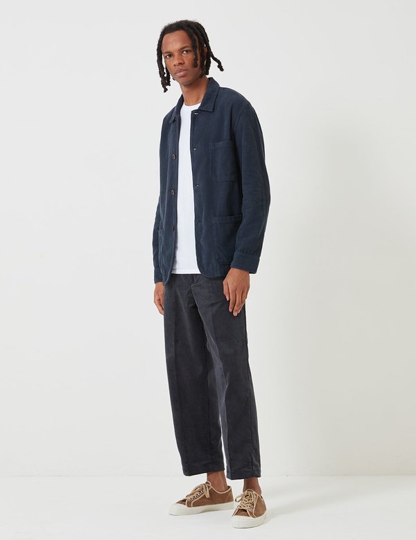 美品　24ss wales bonner Coda　シャツ　ジャケット　紺 Portuguese Flannel Labura Workwear Jacket Cord - Navy Blue