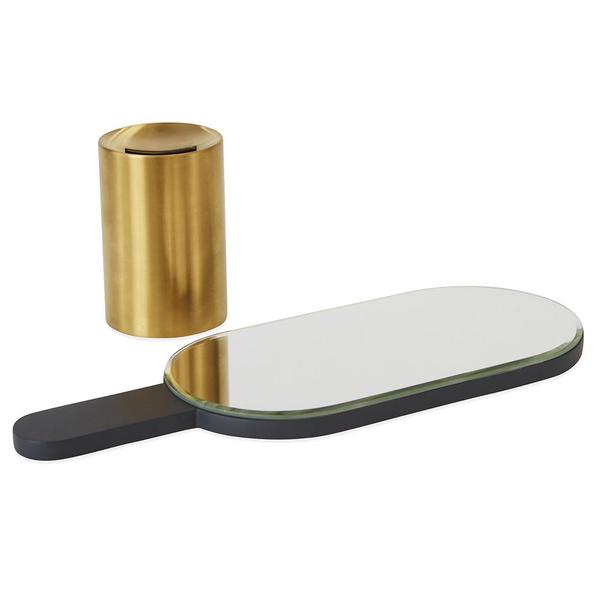 OYOY Renga Hand Mirror -Anthracite OYOY Renga Hand Mirror -Anthracite