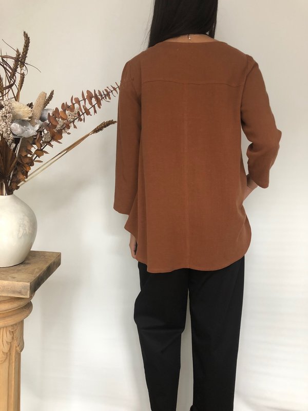 Amanda Moss Neala Top - Cinnamon Amanda Moss Neala Top - Cinnamon