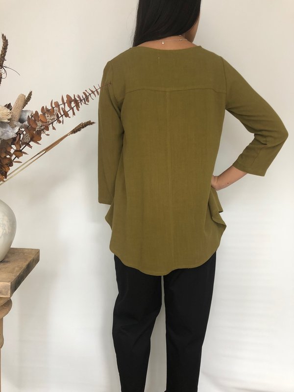 Amanda Moss Neala Top - Olive Amanda Moss Neala Top - Olive