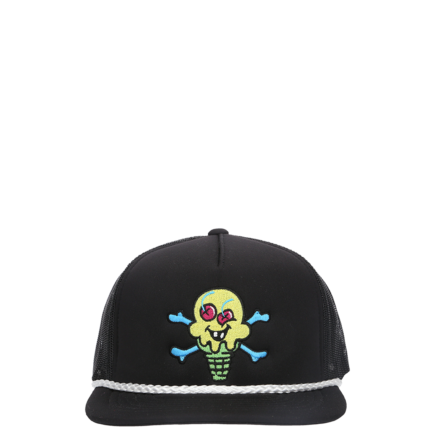 IceCream Cross Cones Trucker Hat Black Garmentory