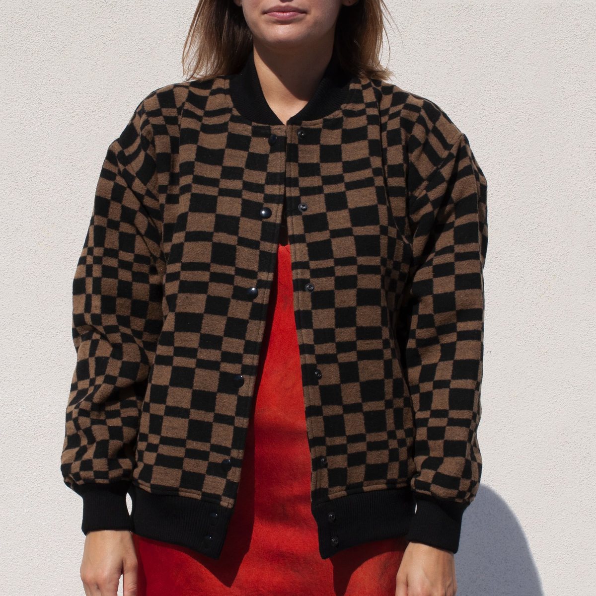 Stussy Sabi Checker Varsity Jacket | Garmentory