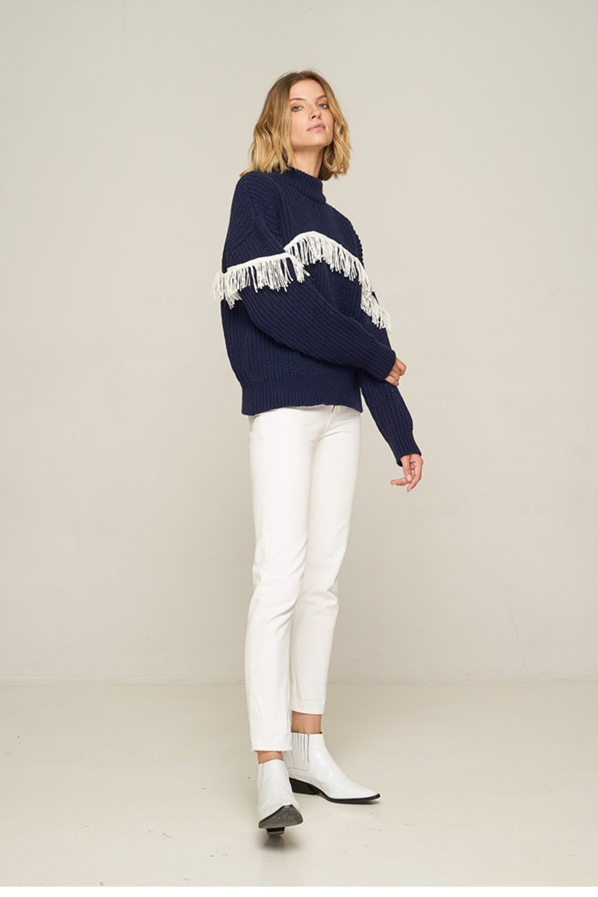 Rue Stiic VALENTINE FRINGE SWEATER - Image 3 of 8
