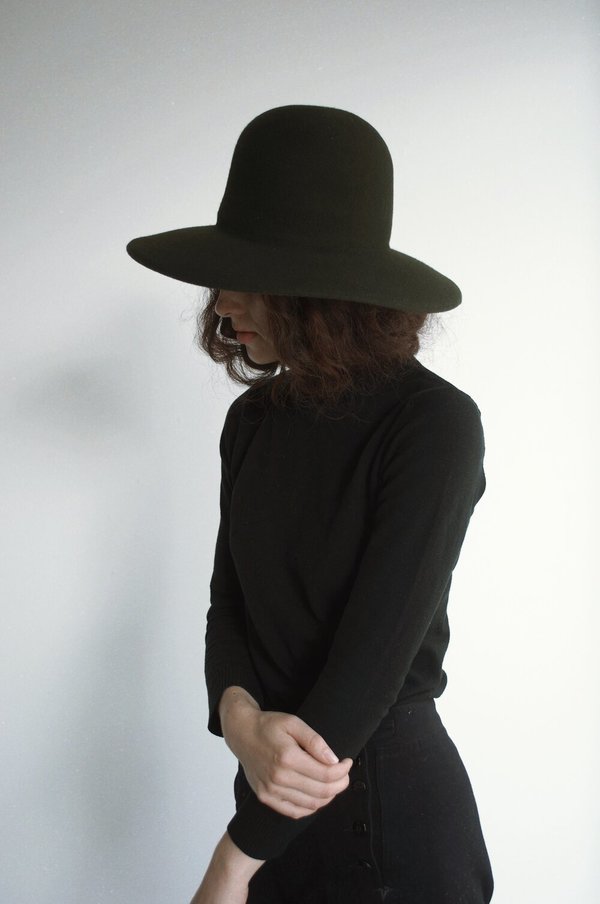 Brookes Boswell Baldwin Wool Felt Hat - Loden | Garmentory display picture 2