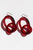 Corey Moranis Knotted Earrings - Red - Thumbnail 1
