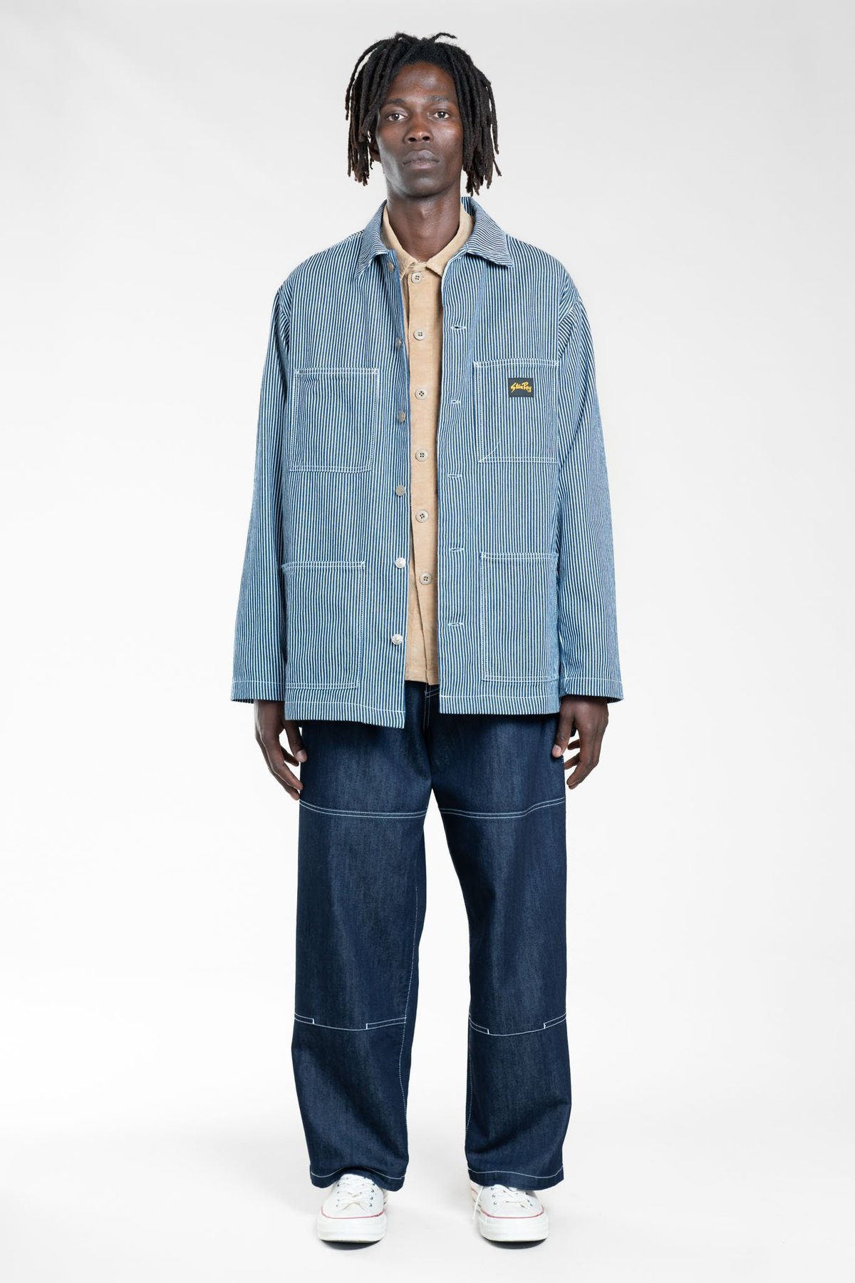 Stan Ray Euro Shop Jacket - Hickory Stripe | Garmentory