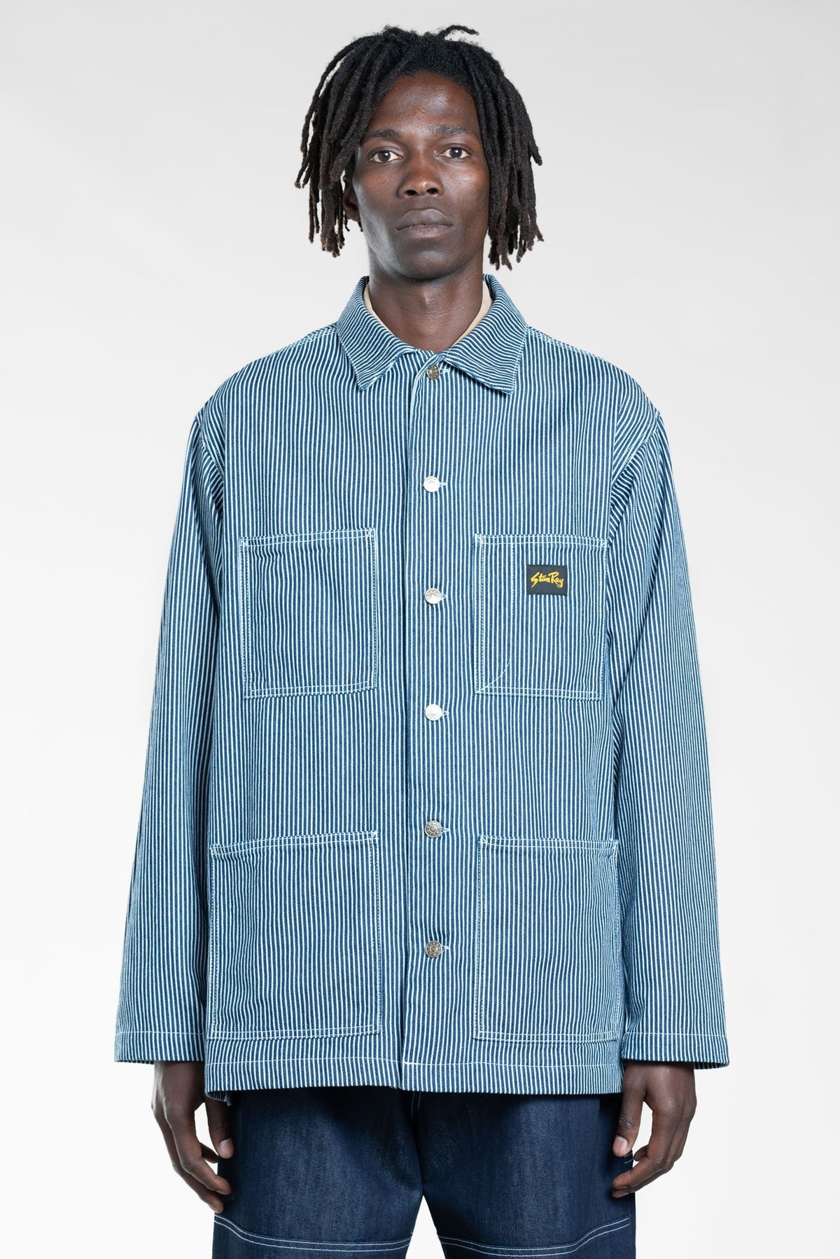 Stan Ray Euro Shop Jacket - Hickory Stripe | Garmentory