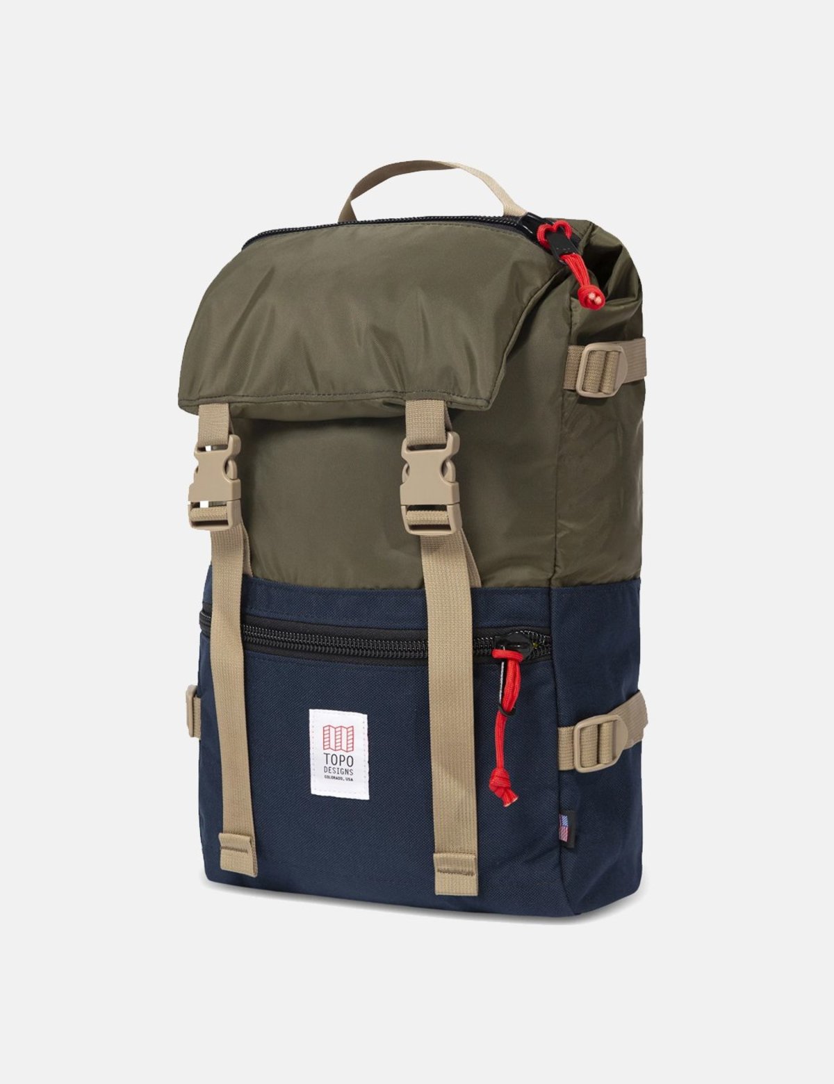 Topo Designs Rover Pack - Olive Green /Navy Blue | Garmentory