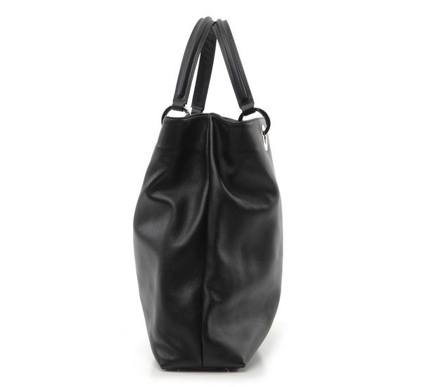 Atelier Marchal Black Marlon Leather Tote Bag by Atelier Marchal