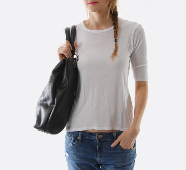 Atelier Marchal Black Marlon Leather Tote Bag by Atelier Marchal