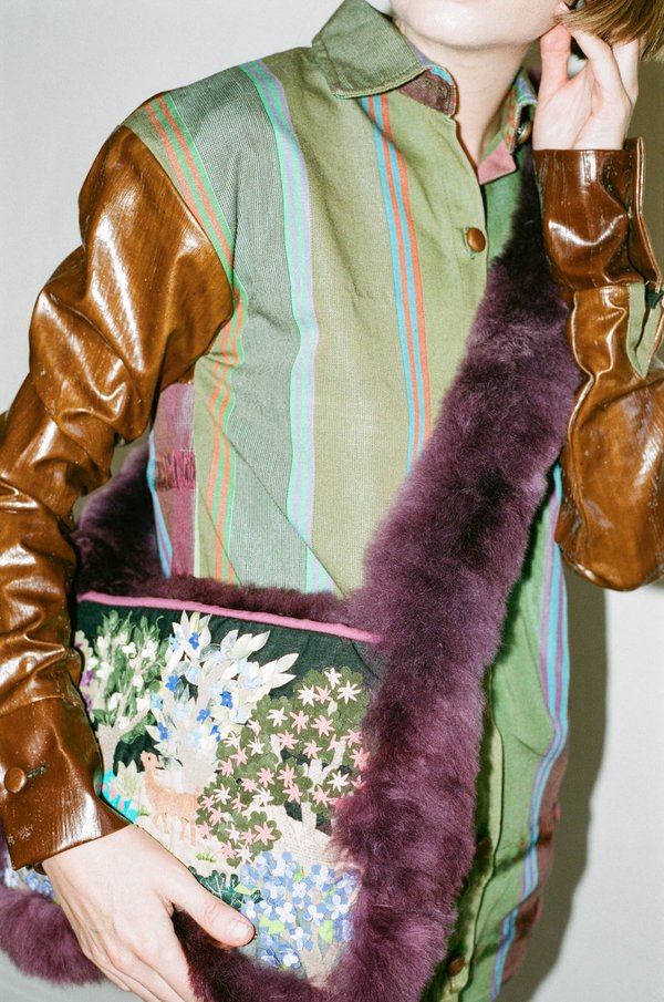 Mozh Mozh Arpilla Paradise Bag - Purple