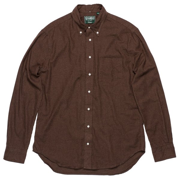 Gitman Bros. Classic Flannel Shirt - Brown