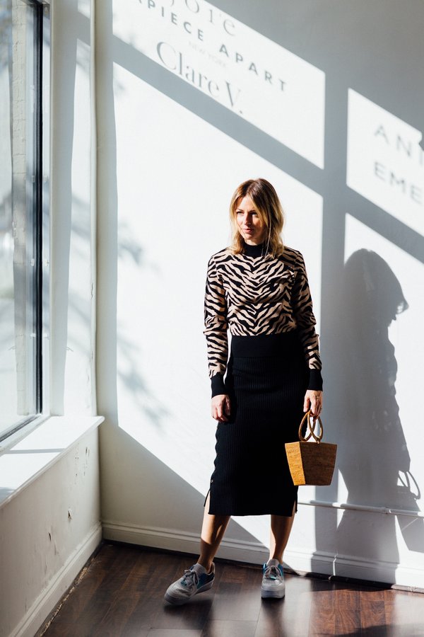 A.L.C. Lola Sweater - Taupe/Black 