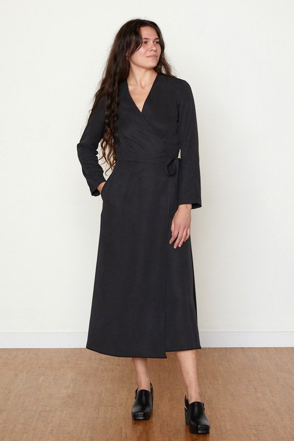 North Of West Louisa Wrap Dress - Black 