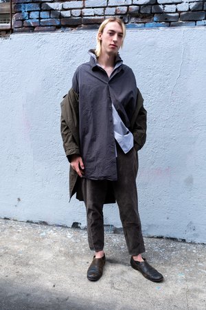 Casey Casey Velvet Jodhpur Drawstring Pant - Chrome | Garmentory