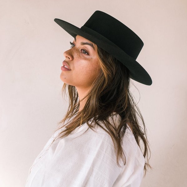 Janessa Leone Gabrielle Hat - Black | Garmentory display picture 3