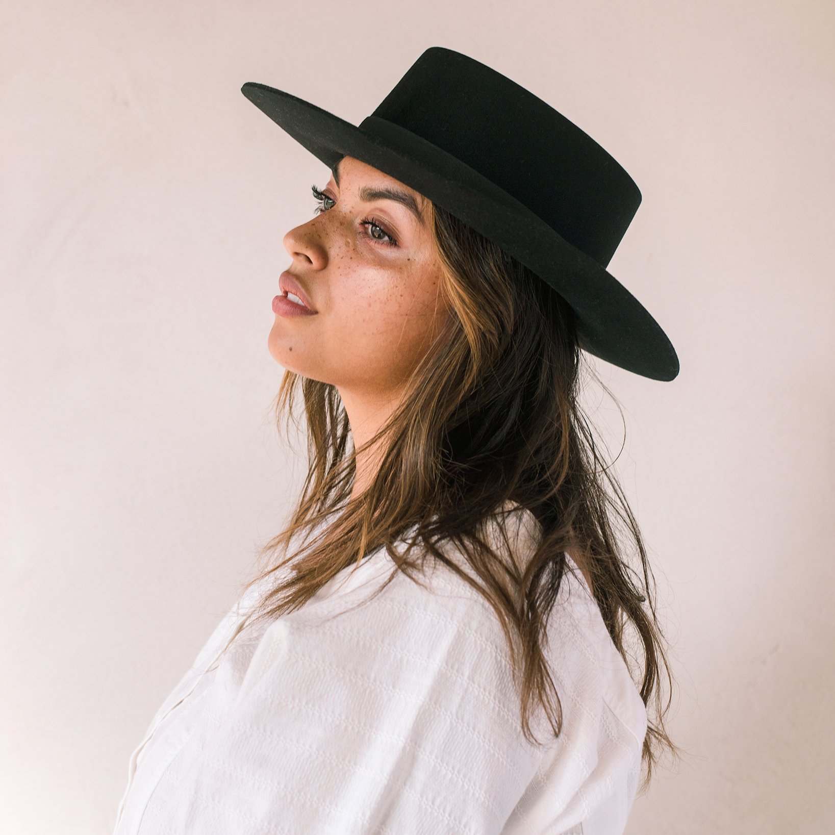 Janessa Leoné Gabrielle black wool hat | Medium Colette Hat | Janessa Leoné main image 3