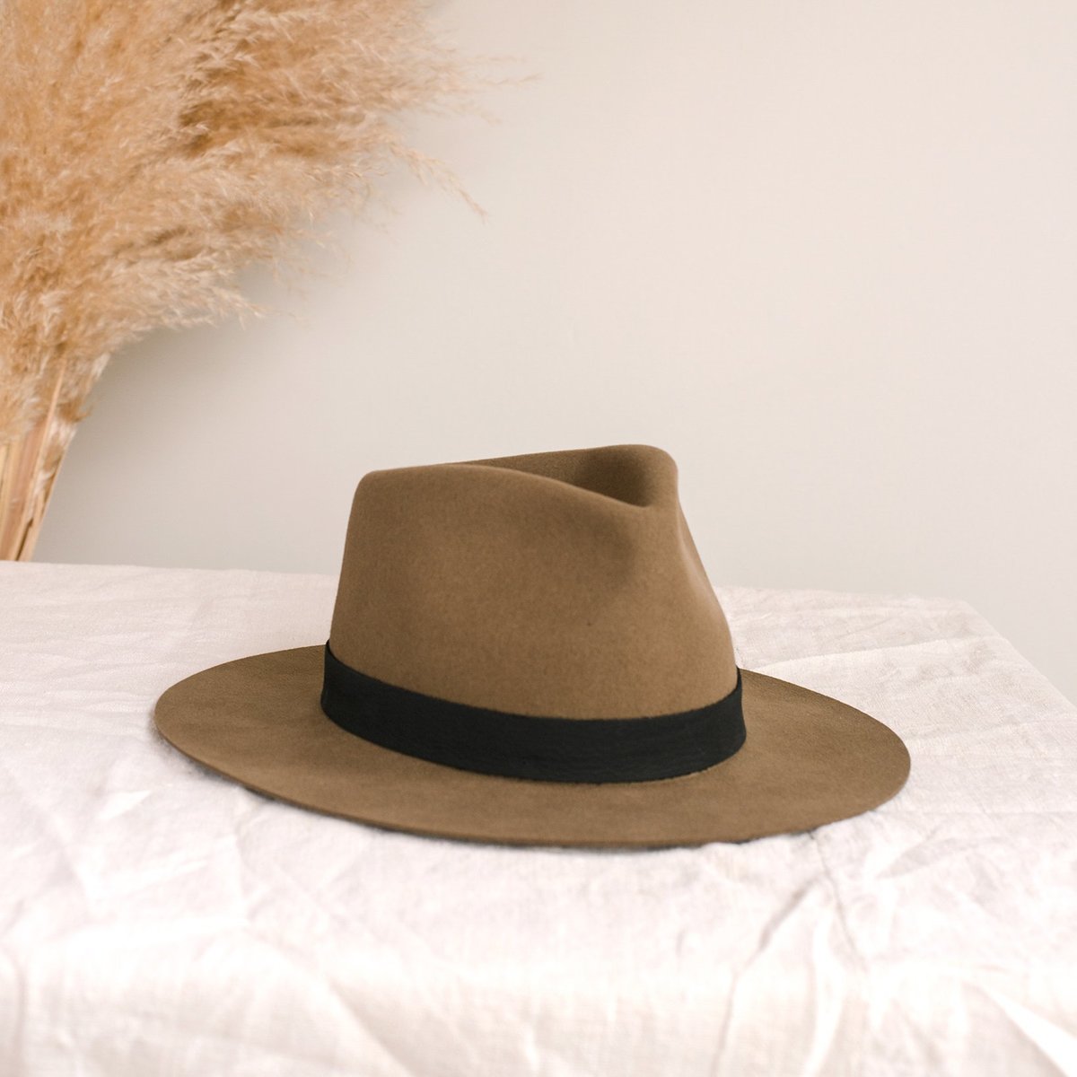 Janessa Leone Luca Hat - Camel/ size Medium - new, never worn Janessa Leoné | Luca Fedora in Camel | The New Trend main image 2