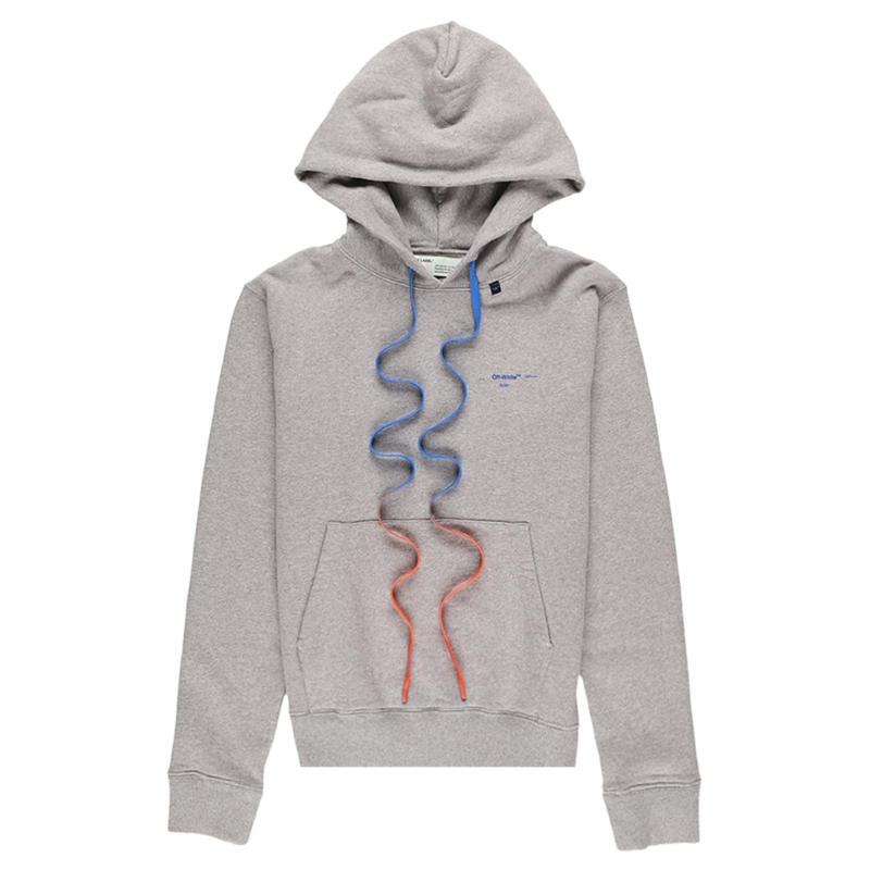 Off-White Acrylic Arrows Slim Hoodie Grey