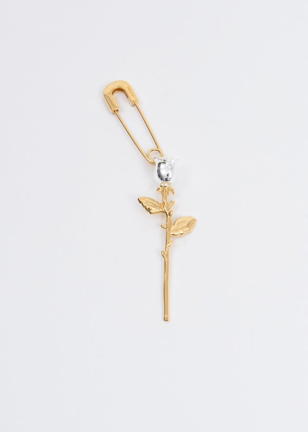 Ambush Rose Charm Earring - Gold | Garmentory