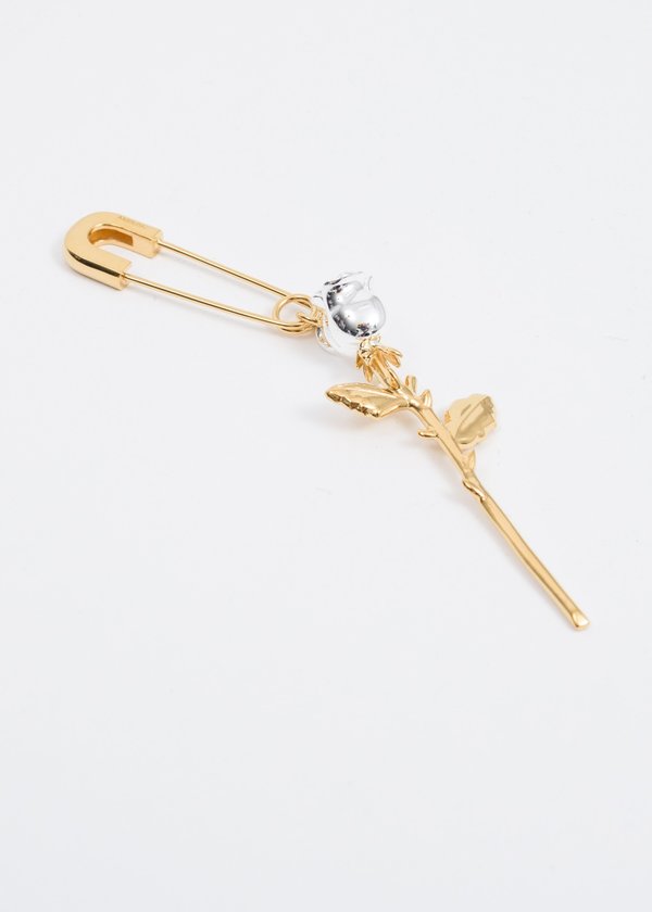 Ambush Rose Charm Earring - Gold | Garmentory