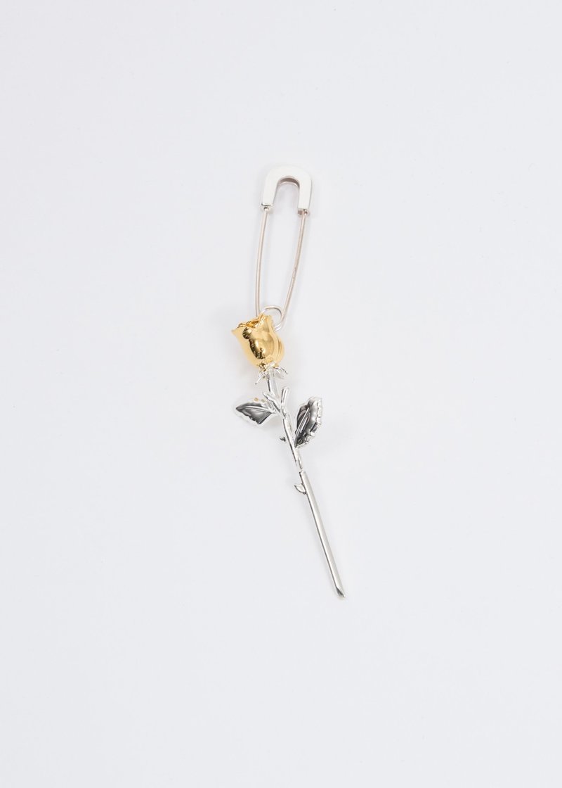 Ambush Rose Charm Earring - Silver | Garmentory