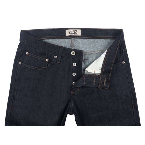 Naked & Famous Cashmere Blend Stretch Denim Jeans - Indigo Naked & Famous Cashmere Blend Stretch Denim Jeans - Indigo