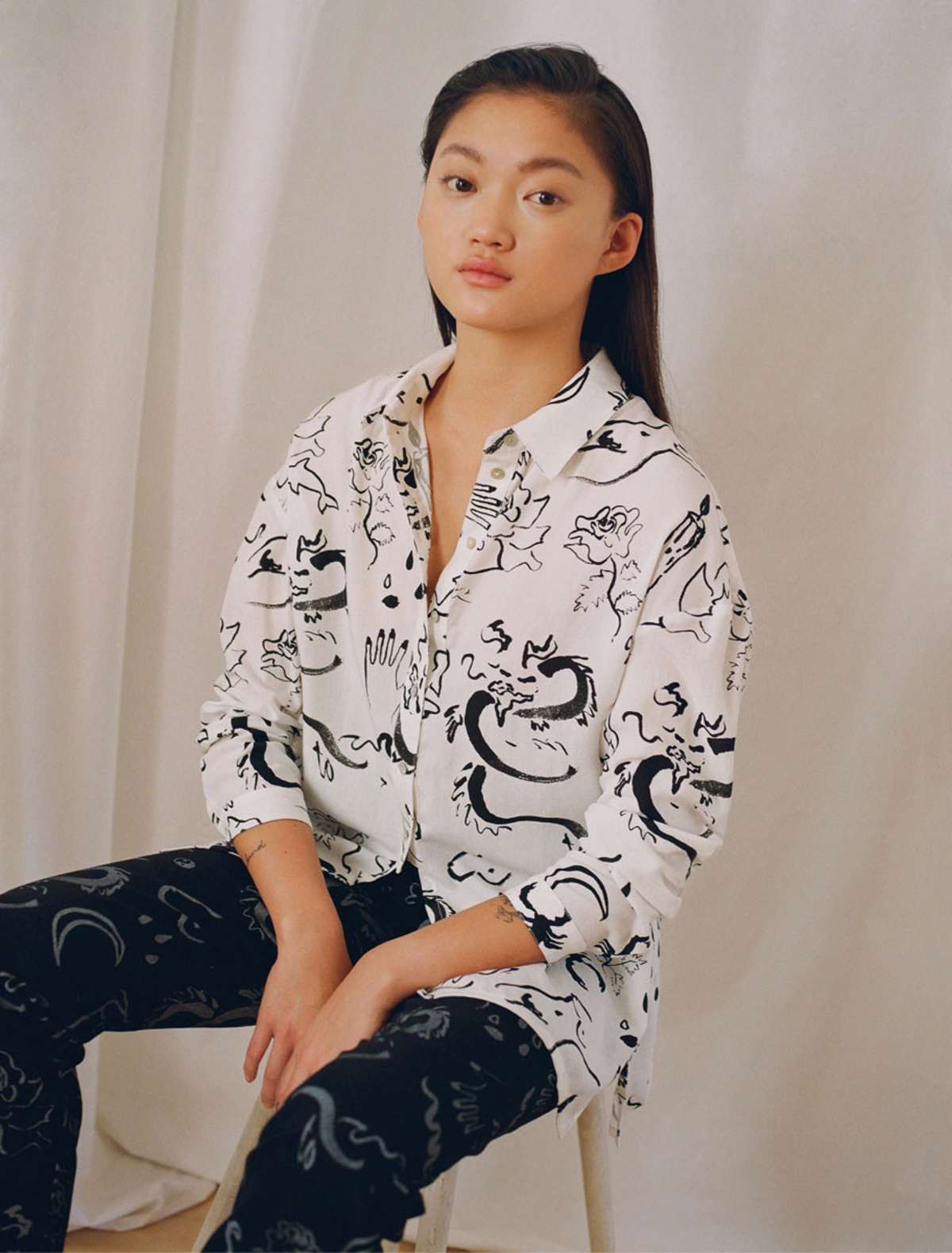Paloma Wool Dragon Shirt - Off White | Garmentory