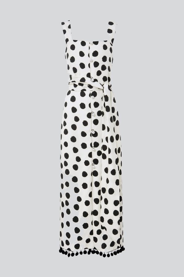Mother of Pearl Jane Dress - White/Black Mother of Pearl Jane Dress - White/Black
