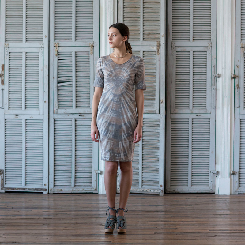 Raquel Allegra Tie Dye Fitted Dress