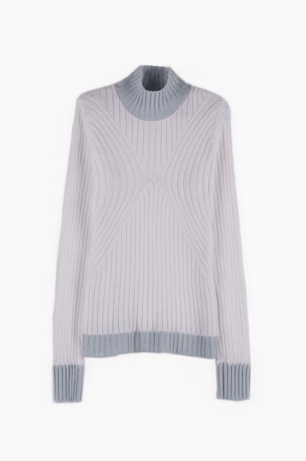 SIZ SIRIUS SWEATER - White/Light Blue SIZ SIRIUS SWEATER - White/Light Blue