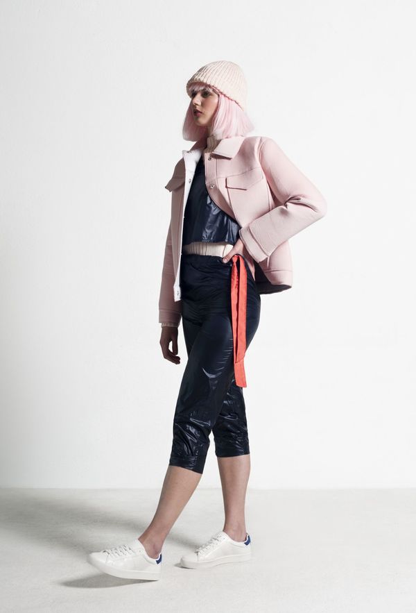 SIZ TABIT TROUSERS - Dark Blue/Coral SIZ TABIT TROUSERS - Dark Blue/Coral