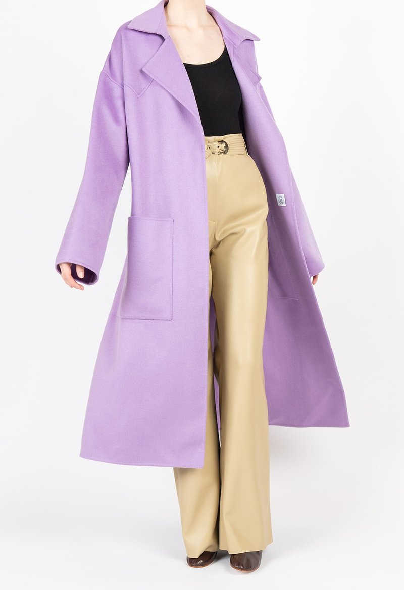 Nanushka Alamo Robe Coat Lilac Garmentory