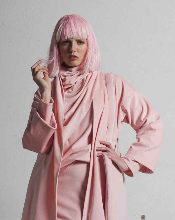 SIZ RASALAS COAT - Pink Velvet SIZ RASALAS COAT - Pink Velvet