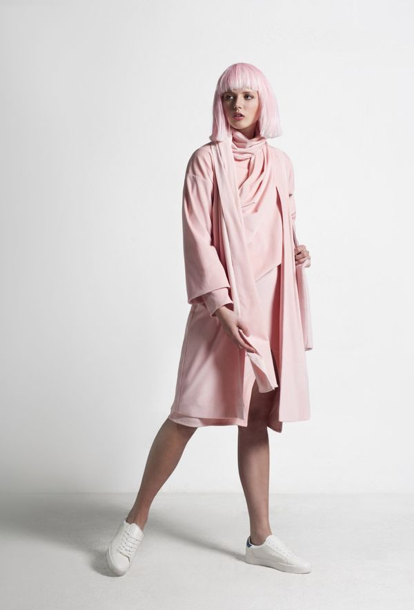 SIZ RASALAS COAT - Pink Velvet SIZ RASALAS COAT - Pink Velvet