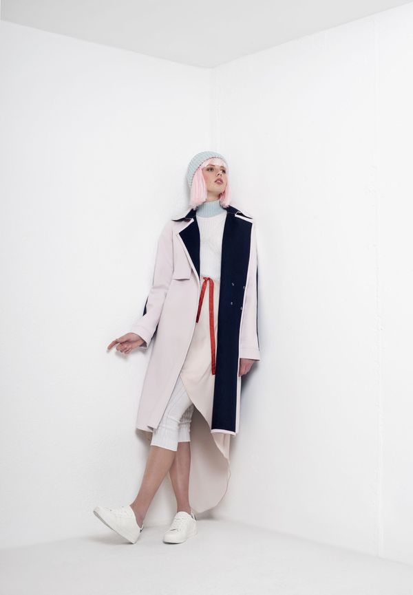 SIZ HEZE TRENCH - Light Pink/Denim SIZ HEZE TRENCH - Light Pink/Denim