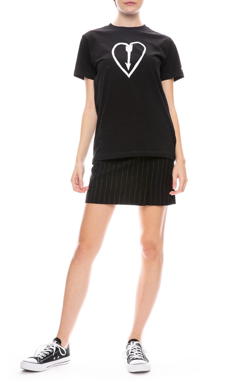 slim fit dress slacks Bella Freud Black/Gold Polo Knit Dress