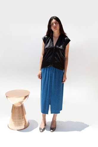 Miranda Bennett Everyday Top, Silk Charmeuse in Black Miranda Bennett Everyday Top, Silk Charmeuse in Black