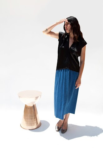 Miranda Bennett Everyday Top, Silk Charmeuse in Black Miranda Bennett Everyday Top, Silk Charmeuse in Black