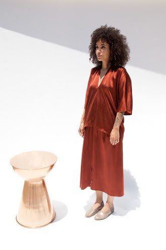 Miranda Bennett Muse Top, Silk Charmeuse in Claret Miranda Bennett Muse Top, Silk Charmeuse in Claret