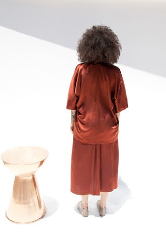 Miranda Bennett Muse Top, Silk Charmeuse in Claret Miranda Bennett Muse Top, Silk Charmeuse in Claret