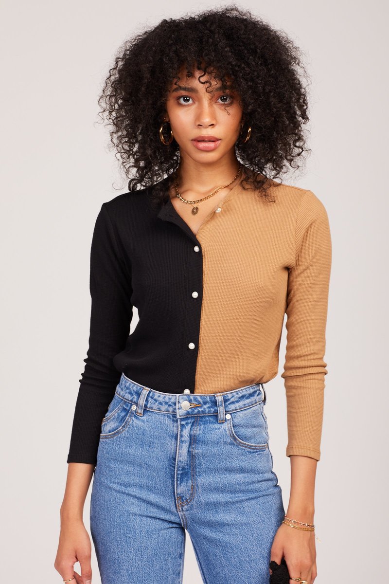 Thermal Duo Cardigan Top Garmentory